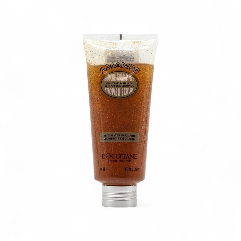 L'Occitane Amande Almond Shower Scrub 7.3oz 200ml new